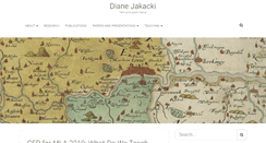 Desktop Screenshot of dianejakacki.net